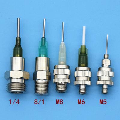 China Ruhr Custom Joint Stainless Steel Metal Thread External M5 M6 M8 1/4 Needle 1/8 Adapter Point Valve Fitting 1/4 for sale