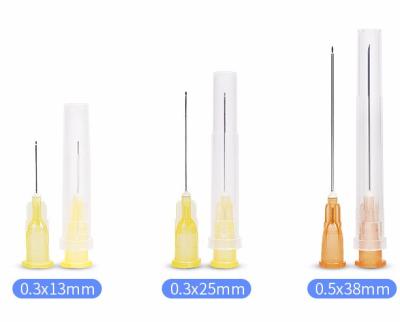 China High quality injection 25g sterile medical disposable 27g 30g dental 304 stainless steel irrigation needle.60mm/80mm for sale