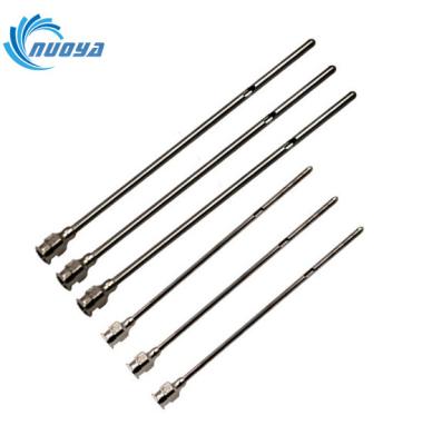 China 304 Stainless Steel Veterinary Milk Passing Needle For Cow Teat Specification Dairy Cattle Udder Cannula Needle for sale