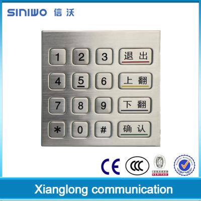 China China OEM High Quality Metal Numerical Keypad/Kiosk and ATM Keypad for bank for sale