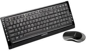 China ABS 2.4Ghz Wireless anti-static, strain-reducing, durable Black Metal Keyboard for sale