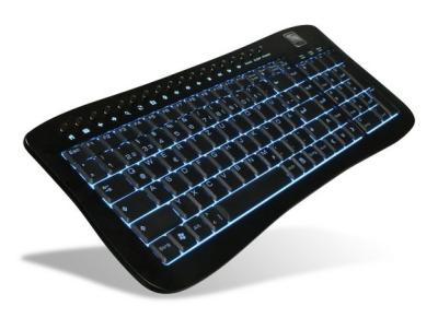 China Energy-Saving Slim USB Illuminated Metal Keyboard Water Resistant For Hotel for sale