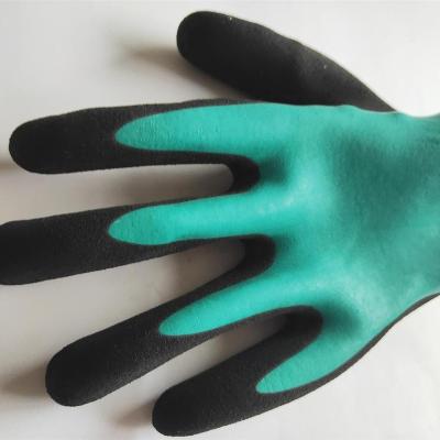 China 13Guage Polyester+Latex Sandy Water-proof Gloves-Work Gloves-Safety Gloves for sale