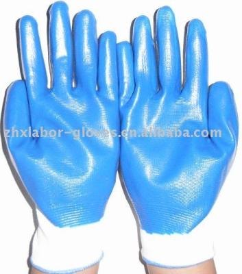 China 13 gauge nylon/polyester nitrile construction gloves,China gloves factory for sale