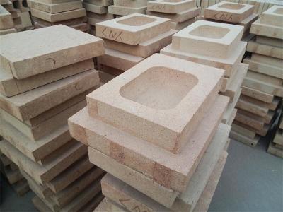 China Big Size High Density Refractory Fireclay Bricks Fire Brick Bath Bottom Block For Glass Furnace for sale