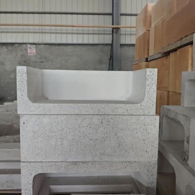 China Customized White Silica Refractory Brick with Good Thermal Shock Resistance for sale