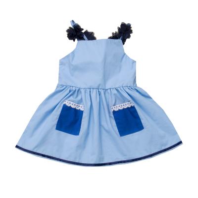 China Washable Clothing Girls' Summer Dresses Cotton Baby Dresses Baby Sling Dresses Kids Dresses for sale