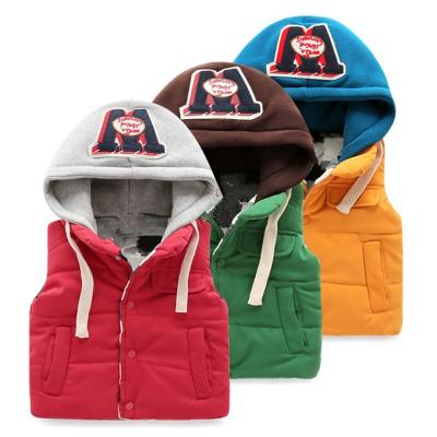 China Breathable Kid Boys Online Buying Customized Thicken Cotton Outdoor Jackets Vest Hood for sale