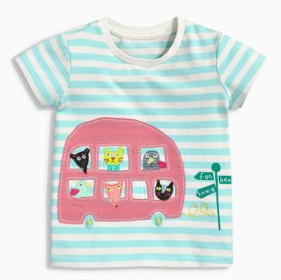 China China Wholesale Girls Wear Breathable Short Sleeve Round Neck Kids Clothing Custom T-Shirt for sale