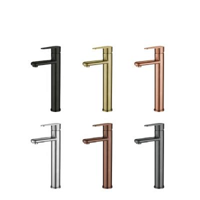 China Metered Faucets Bathroom Taps Factory Hotel Bidet Mixer Tall Basin Faucet Round Faucet For Bathroom Basin for sale