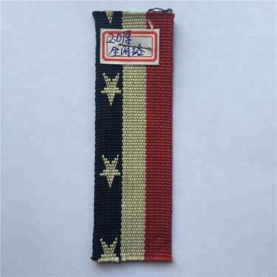 China High Quality Custom Logo Stripe Top Grade Thick Polyester Single Face Strap for sale