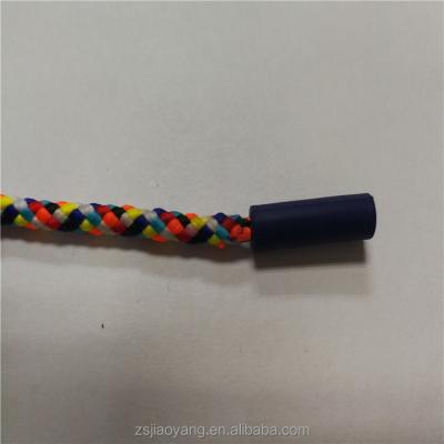 China Sustainable Nylon Round Colored Cord With Silicon Closure For Garments&Shoes&Bags for sale