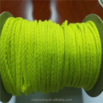 China 5mm Gold Sustainable Cotton Round Rope For Clothes for sale