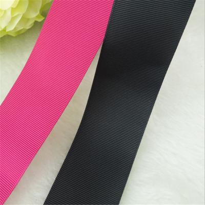 China Recyled Factory Cheap Customized Colored Grosgrain Ribbon for sale