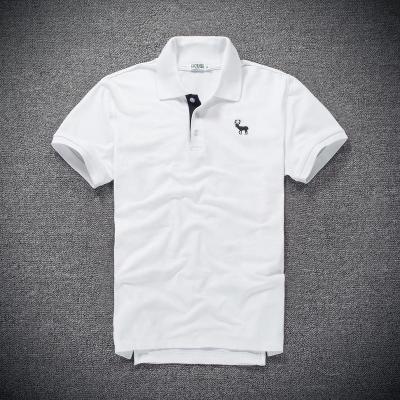 China High Quality Men's Anti-Shrink Blend Cotton Europe Size Polo Shirt With Embroidery Logo for sale