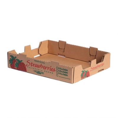 China Recycled Materials Strawberry Hot Sale Fruit Packaging Boxes for sale