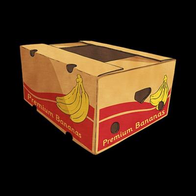 China Recycled Materials Hot Sale Leaf Chiquita Banana Box for sale