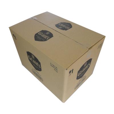 China Recyclable Brown Color Wine Shipping Box With Customized Logo For Wine Package for sale