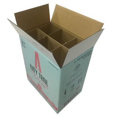 China 6 Pack Recyclable Fashionable Crazy Sale Cardboard Box Wine Bottles for sale