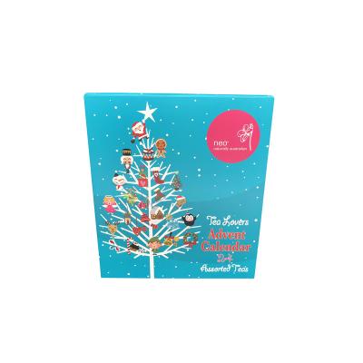 China New Small Recycled Materials Advent Calendar Box Promotional Christmas for sale