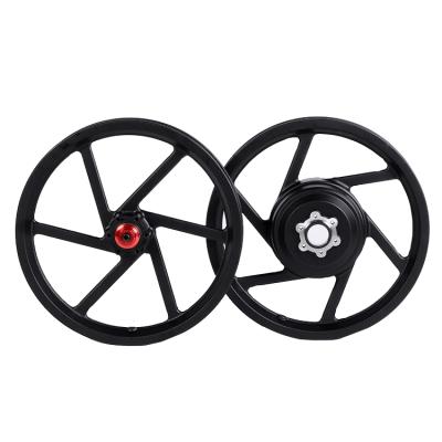 China Mountain Bikes One Time Die Casting 14 Inch Magnesium Alloy Electric Road Bike Wheels For 1.75-2.5 Inch Tires for sale