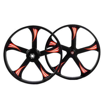 China Mountain Bikes Once Die-Casting 26 Inch Magnesium Alloy Electric Mountain Bike Wheels For 4.0 Inch Tires for sale