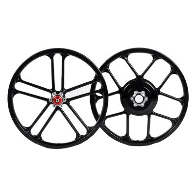 China Mountain Bikes Once Die-Casting 14 Inch Magnesium Alloy Mountain Bike Wheels For 1.75-2.5 Inch Tires for sale