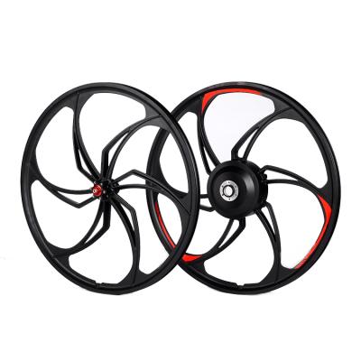 China Mountain Bikes One Time Die Casting 26 Inch Magnesium Alloy Electric Mountain Bike Wheels For 1.75-2.125 Inch Tires for sale