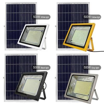 China Wholesale 500w Solar Powered Garden Two Solar Lights Outdoor Waterproof Solar Flood Light With Remote Control for sale