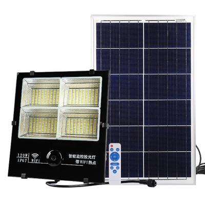 China Garden Camera Led Bouwlamp Portable Solar 2kw Flood Light for sale