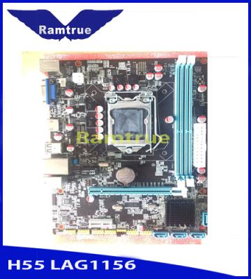 China Intel chipset H55 motherboard socket mainboard support i3 i5 i7 processors desktop motherboard 1156 for sale