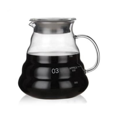 China Viable Wholesale Heat Resistant Glass Coffee Teapot Coffee Filter Coffee Sets for sale