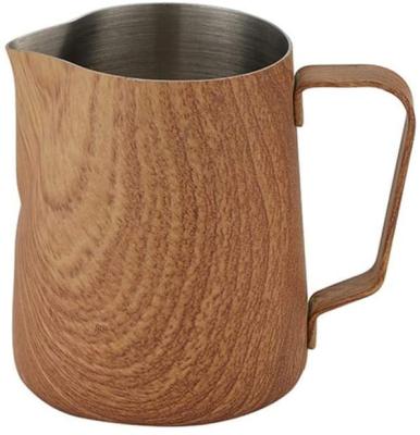 China Sustainable Milk Pitcher For Making Coffee Cappuccino Stainless Steel Milk Jug for sale