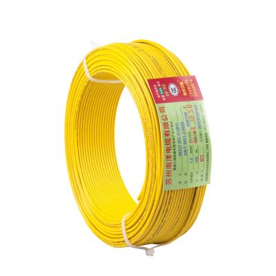 China Construction Home House Wiring Building Bv Bvr Electrical hard  Wire Cable 1.5mm 2.5mm 4mm 6mm Single Core Pvc Insulation Copper Wire Cable for sale