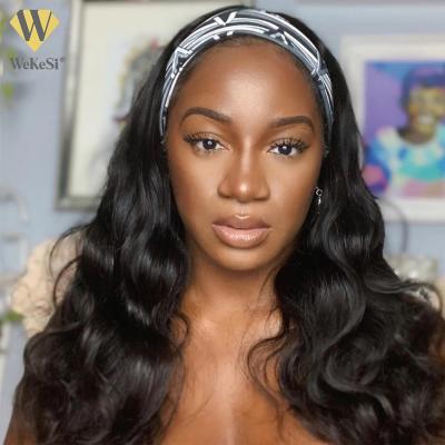 China Free Shipping Body Wave Headband Wig Wholesale, Hair Wigs Headbands Supplier, Cuticle Aligned 34in Braided Hair Lace Wig for sale