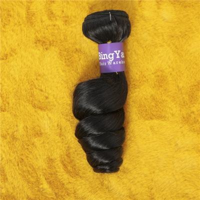 China Loose Wave Private Label 10A Loose Wave Bundles Brazilian Remy Hair 1/3/4 100% Natural Black /Pcs Lot Hair Extension for sale