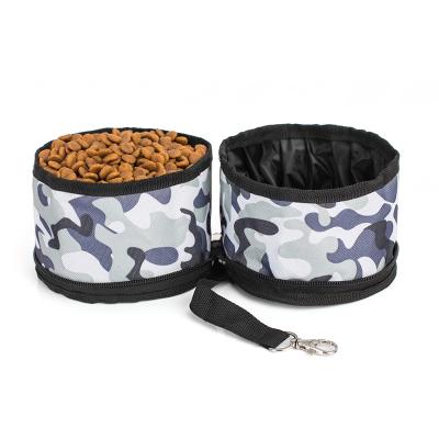 China Manufacturer Wholesale Multicolor Waterproof Oxford Cloth Sustainable Pet Cat Dog Bowl for sale