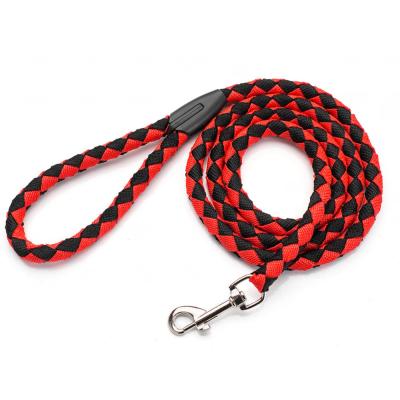 China Durable 100% Polyester Large Dog 1.5M Long Custom Printed Logo Training Leash Nylon Dog Leash for sale