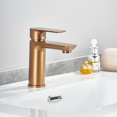 China Australia Taps Watermark Metered Stansard Hot and Cold Rose Gold Tapware Tall Basin Sink Faucet for sale