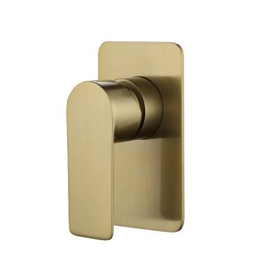 China Without Slide Bar Watermark Sanitaryware DR Brush Gold Modern Brass Shower Faucet for sale