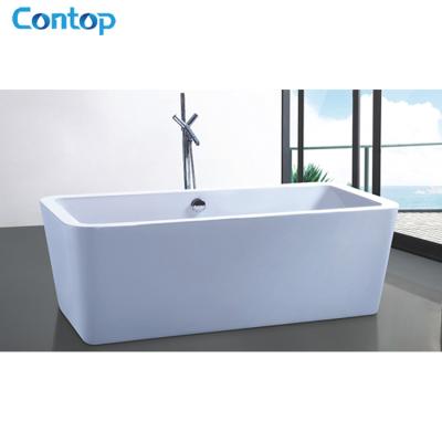 China Bathroom Sanitary Ware Acrylic Free Standing Soaking Bathtub for sale