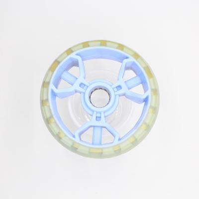 China Durable 120mm PU And PVC Led Flash Igniting Scooter Wheel For Kick Scooter for sale