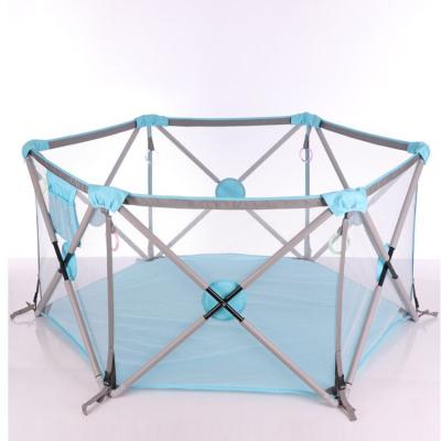 China Easy Folding Portable Children's Folding Fence, Baby Play Pen Inside and Outside Portable Movable Fence for sale