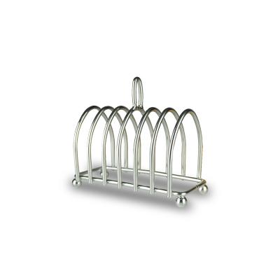 China Solhui Toast Rack Kitchen Stainless Steel 6 Slice Bread Rack Food Display Tool Breakfast Utensil Household Easy for sale