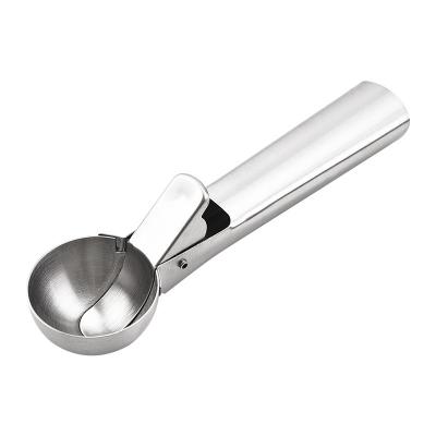 China Solhui Stainless Steel Large Stocked Multifunctional Spoons Of Ice Cream Tools With Trigger Ice Cream Scoop for sale