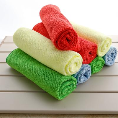 China 80% Polyester 40*40 Pastel Color Kitchen Microfiber Fabric Car Towels Viable Custom Microfiber Cleaning Towels for sale