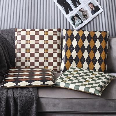 China Custom Anti-Pull Plaid Chiavari Cushions Sofa Furniture Pillow Dining Chair Latex Seat Pads for sale