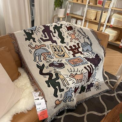 China Fashionable And Durable Low Price Chinese Style Sofa Cover Cartoon Pattern Sofa Cover Dustproof And Durable Towel for sale