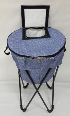 China BOXES folded stand cooler bag for picnic or camping with a small top openner for sale