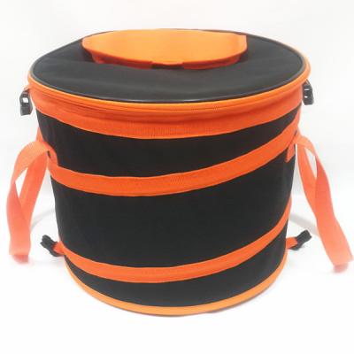 China BOXES Black waterproof cooler box with orange strims for sale